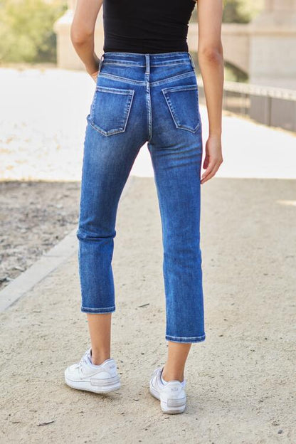 High Waist Straight Jeans