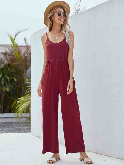 Adjustable Spaghetti Strap Jumpsuit