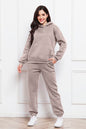 Drop Shoulder Long Sleeve Hoodie and Pants Set