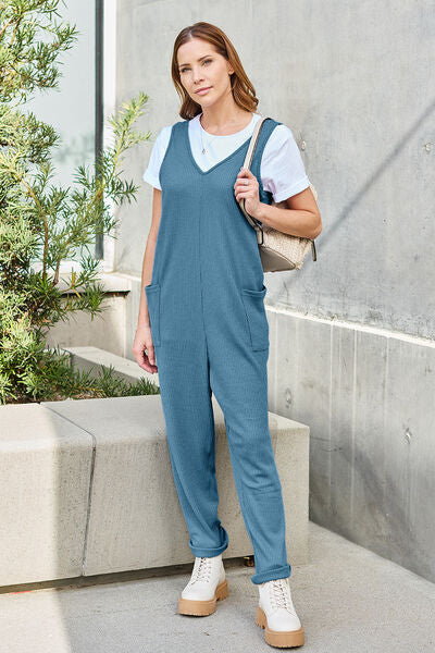 Sleeveless Straight Jumpsuit