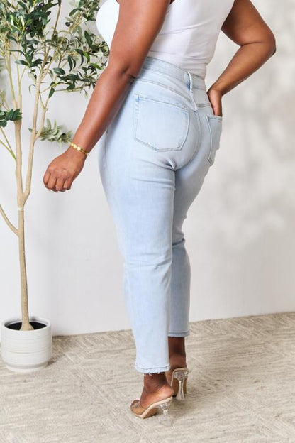 High Waist Straight Jeans