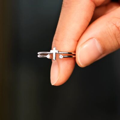 Sterling Silver Cross Ring