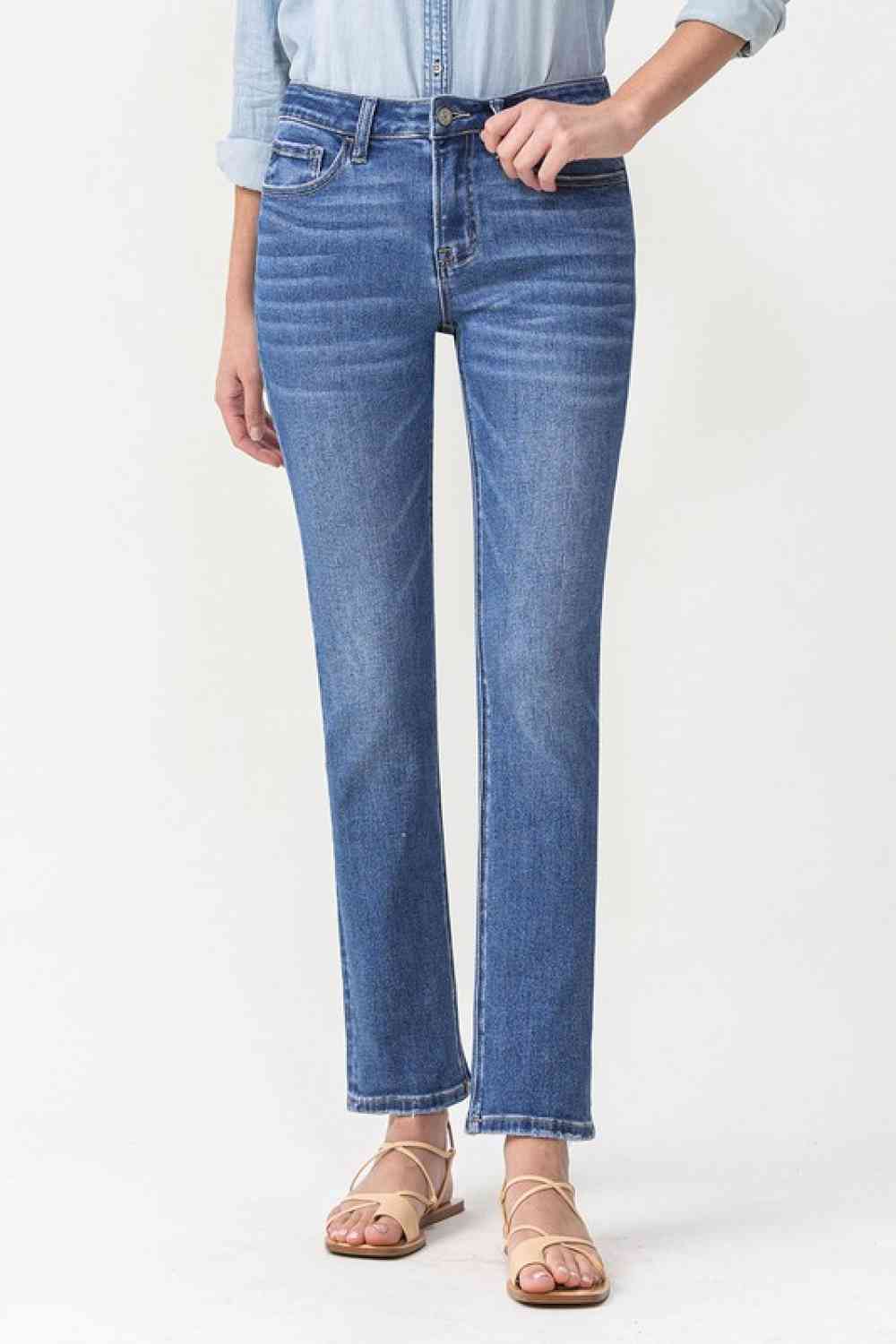 Lovervet Maggie Midrise Slim Ankle Straight Jeans