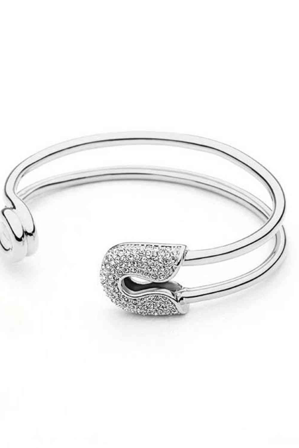 Rhinestone Double Hoop Bracelet