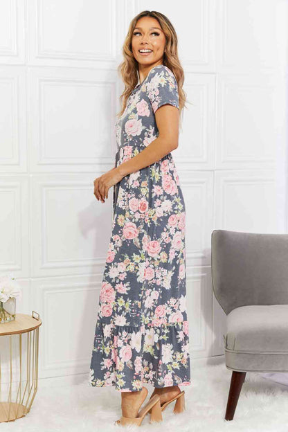 In Bloom Floral Tiered Maxi Dress