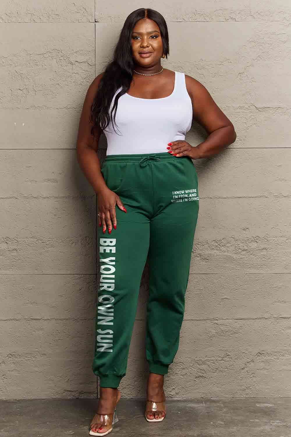 BE YOUR OWN SUN Graphic Sweatpants