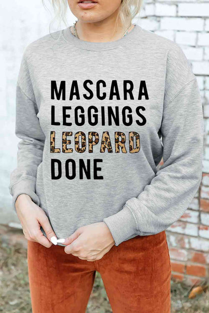 Casual Weekend Letter Graphic Sweatshirt