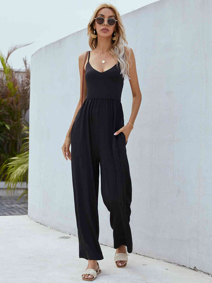 Adjustable Spaghetti Strap Jumpsuit