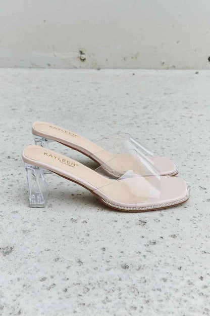 Make Myself Clear Mule Block Heels