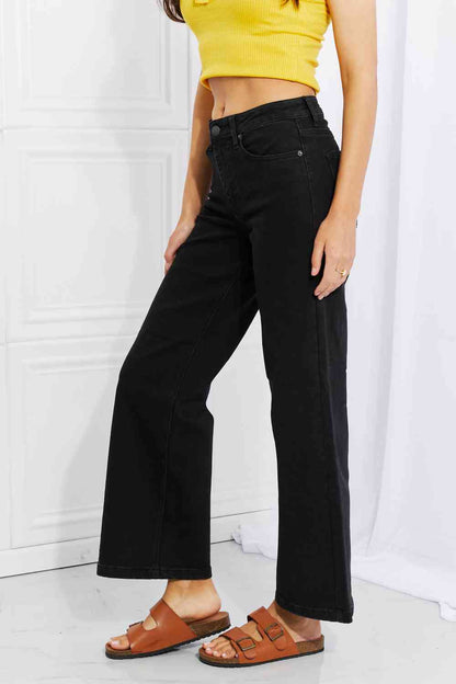 Risen Amanda Midrise Wide Leg Jeans